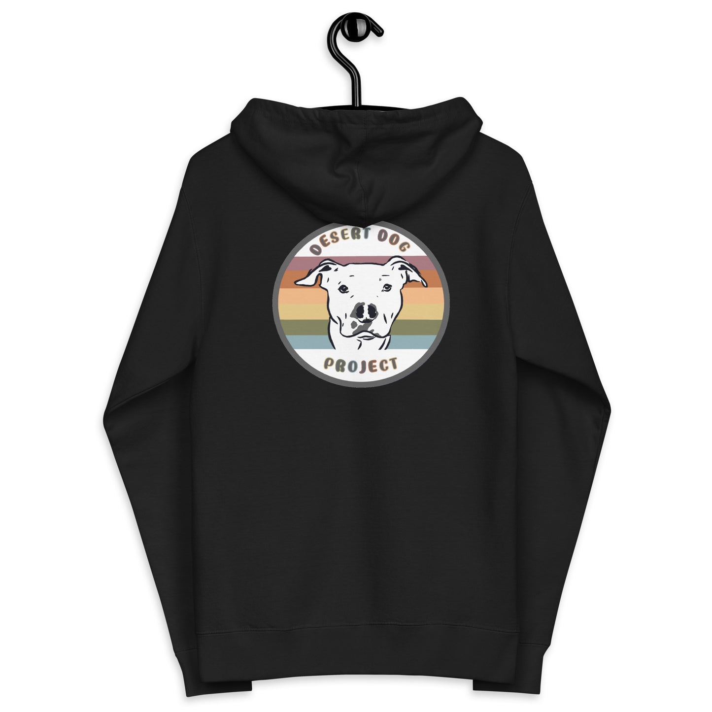 Rainbow Logo Unisex fleece zip up hoodie