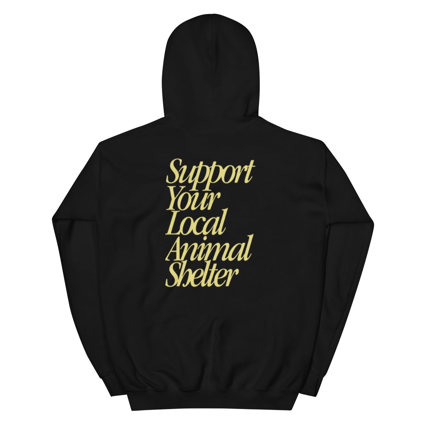 Support Your Local Shelter + DDP Rainbow Logo Unisex Hoodie