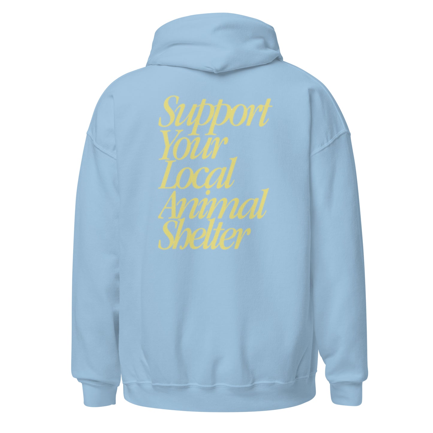 Support Your Local Shelter + DDP Rainbow Logo Unisex Hoodie