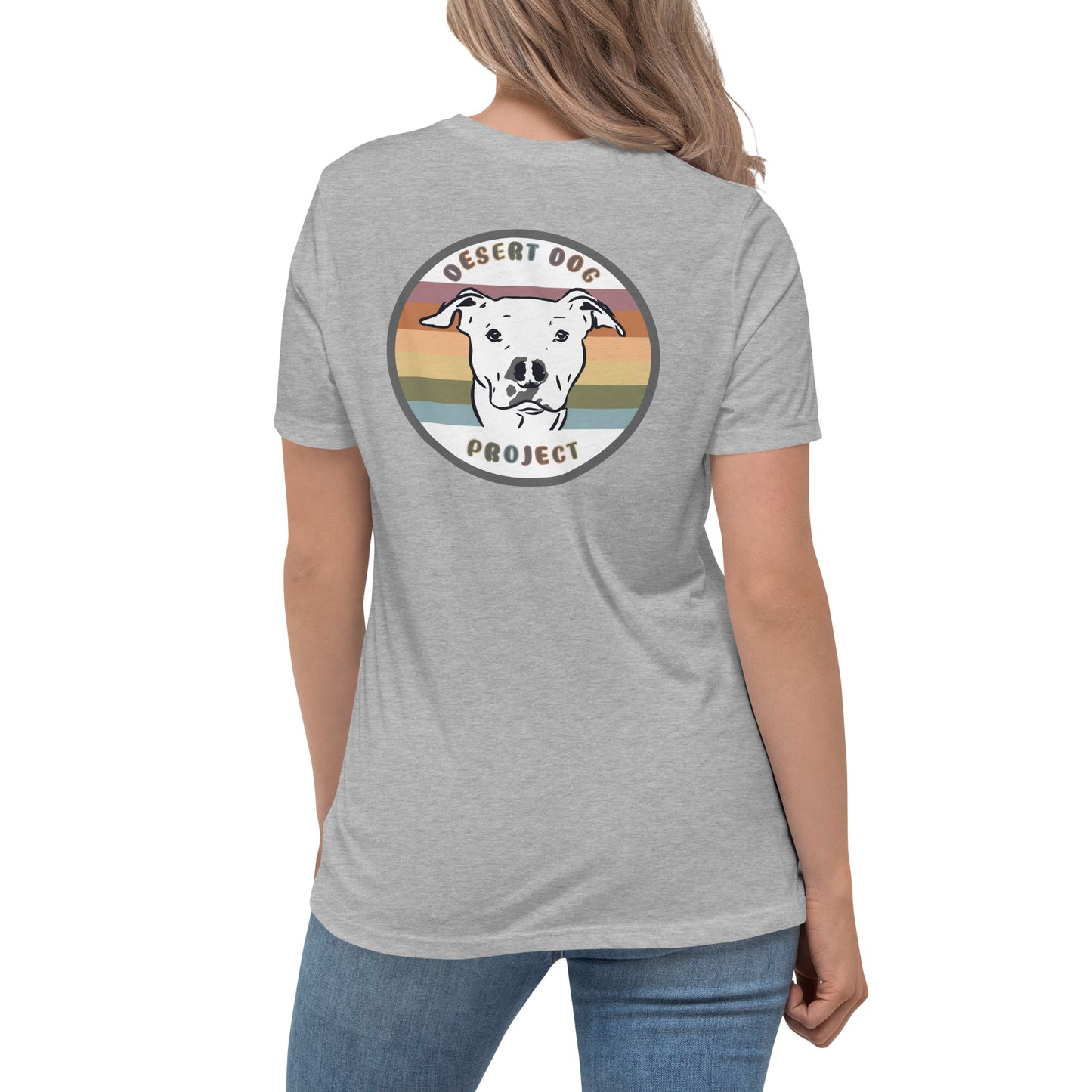 DDP Ear + Rainbow Logo - Ladies Tee: Multiple Color Options